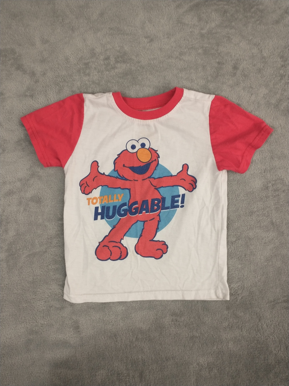 Kids - 24m - Sesame Street (RN#16435) Elmo "Totally Huggable" Red/White Shirt